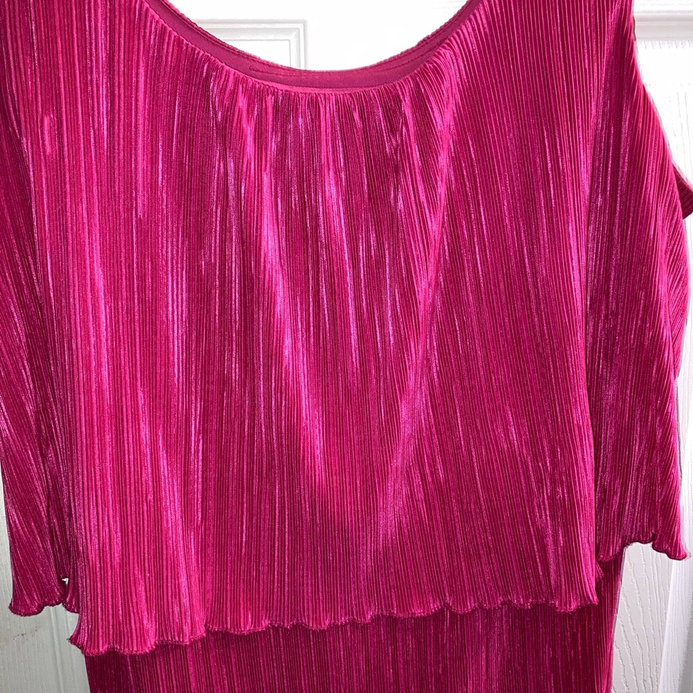 Watermelon/Fuchsia colored dress!Size XL